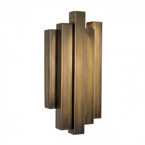 Wall Lamp Beau Rivage vintage brass finish