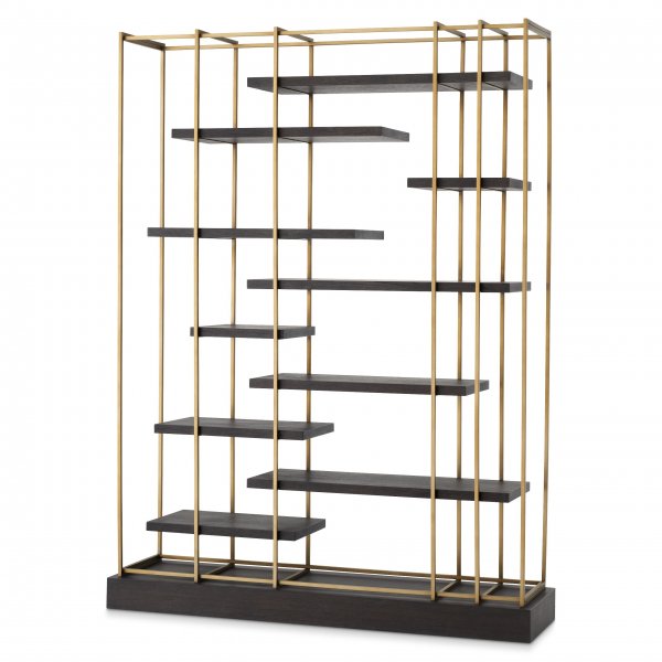 Cabinet Ward. Brushed Brass Finish