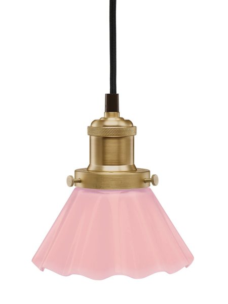 August 15 Fönsterlampa Borstad mässing/Rosa