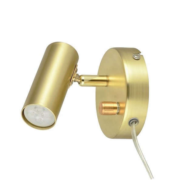 Mini Vägglampa Borstad mässing