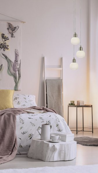 Elin Fönsterlampa Stål/Opal