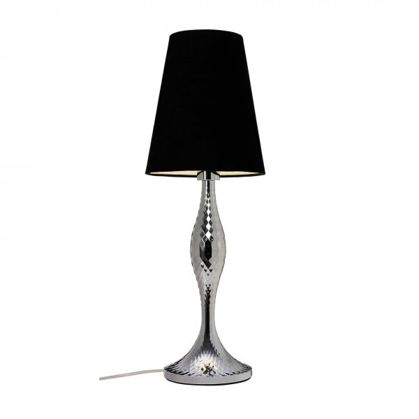 ALLADIN BORDSLAMPA KROM/SVART SKÄRM