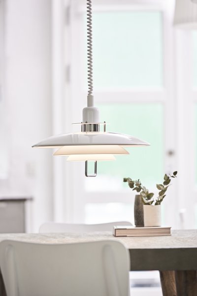 Primus II Hiss 43 Taklampa Vit/Krom