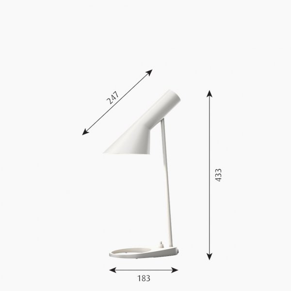 AJ Mini Bordslampa Vit