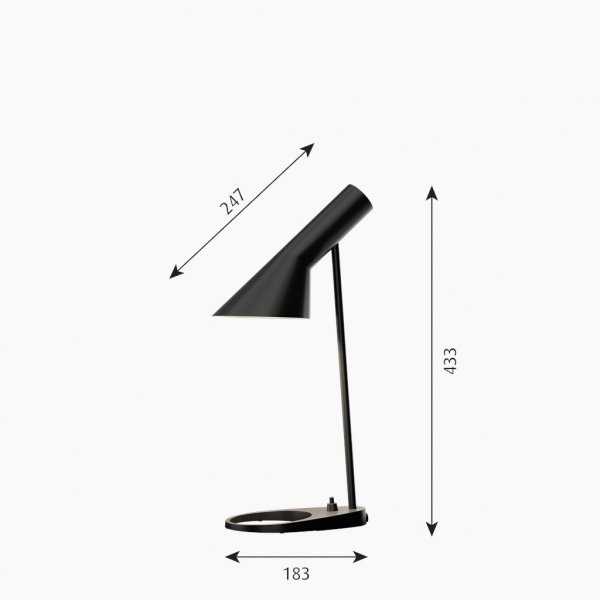 AJ Mini Bordslampa Svart