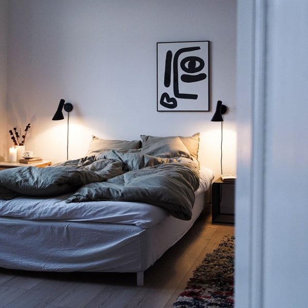 Vägglampa AJ, Svart