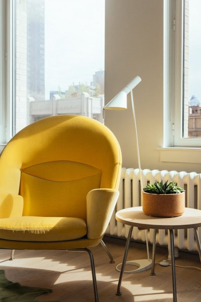 Golvlampa AJ, Vit