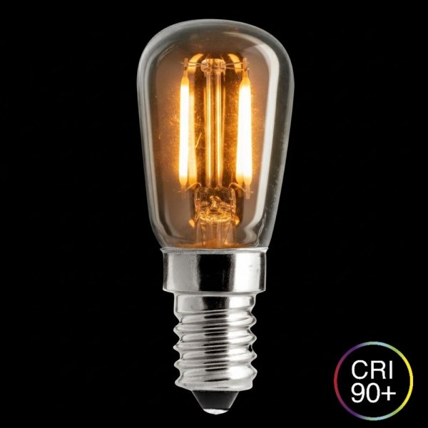 WARM GLOW Päron Klar LED E14 1,5W Dimbar