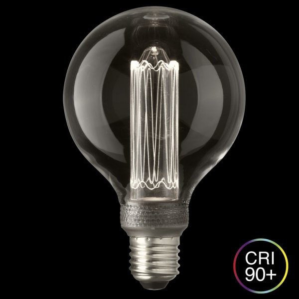 UNI-K Vit Glob 100 Klar E27 2,5W Dimbar
