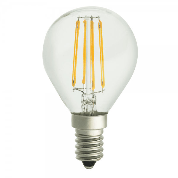 LED Lampa Klot Klar E14 4W 2700K, Dimbar 