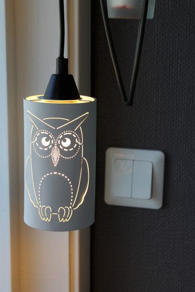 Ugglan Fönsterlampa Vit 