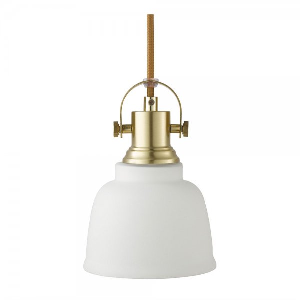 Loke Fönsterlampa Borstad mässing/Opal