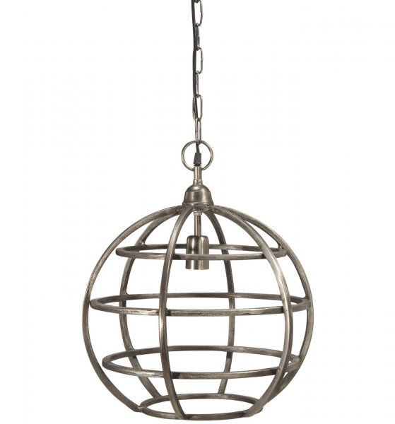 Bristol 41cm Taklampa Rustik silver