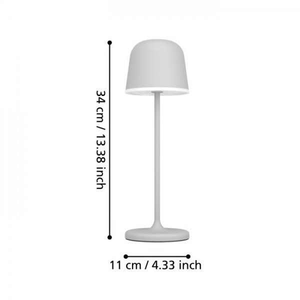 Mannera IP54 Bordslampa Grå