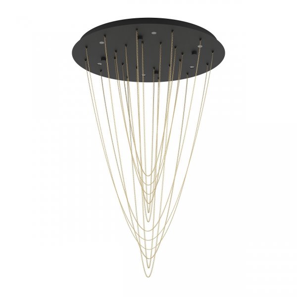 Trepuco Plafond Svart/Mässing