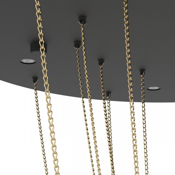 Trepuco Plafond Svart/Mässing
