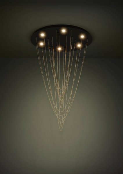 Trepuco Plafond Svart/Mässing