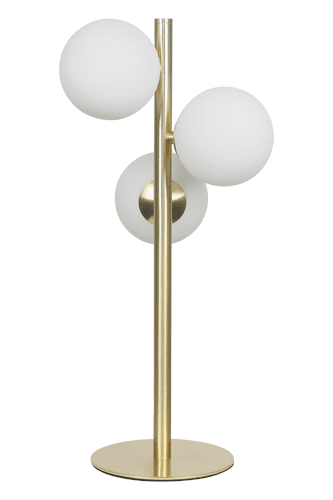 Bordlampa Molekyl, Mässing/Opalvit