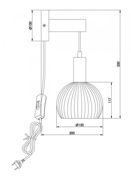 LAPPONIA Vägglampa Trä/Vit