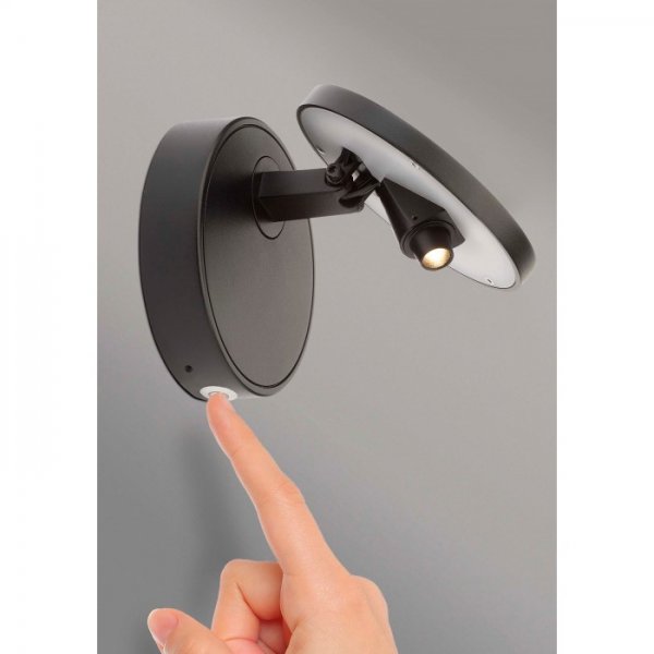 Vägglampa Dot, Svart