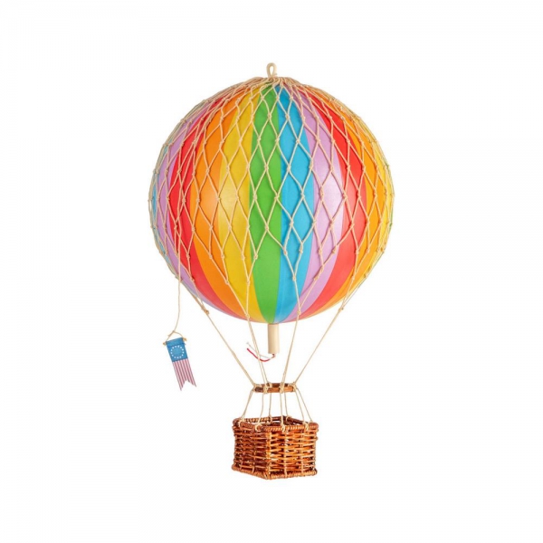 Luftballong Travels Light, Rainbow. 18 cm