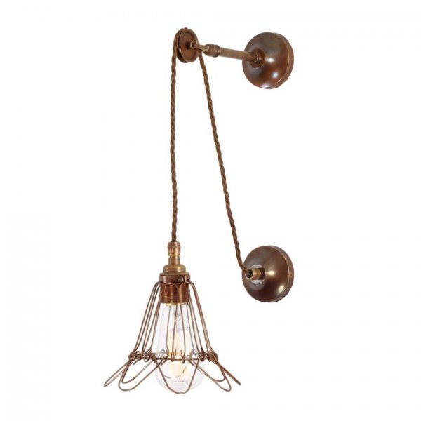 Vägglampa Apoch, Antique Brass 