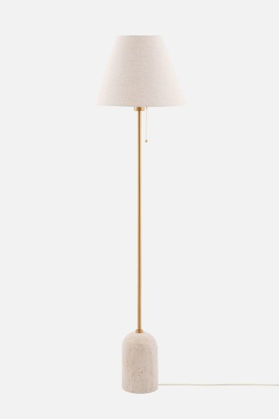 Gino 37 Golvlampa Beige travertin