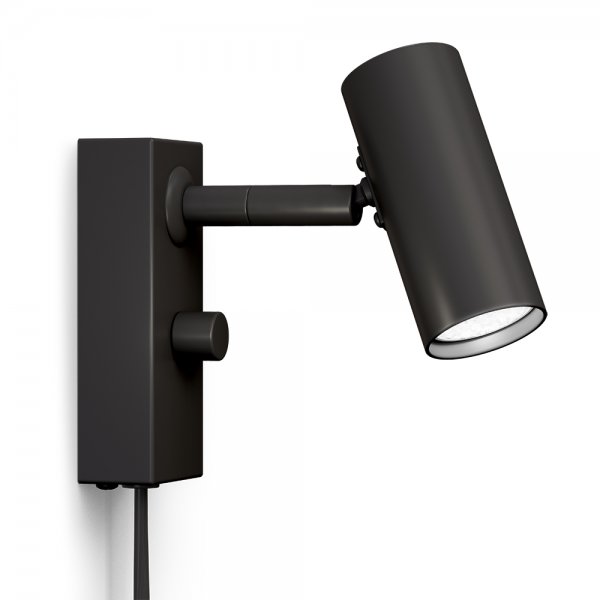 Cato vägglampa enkel mattsvart/mattsvart