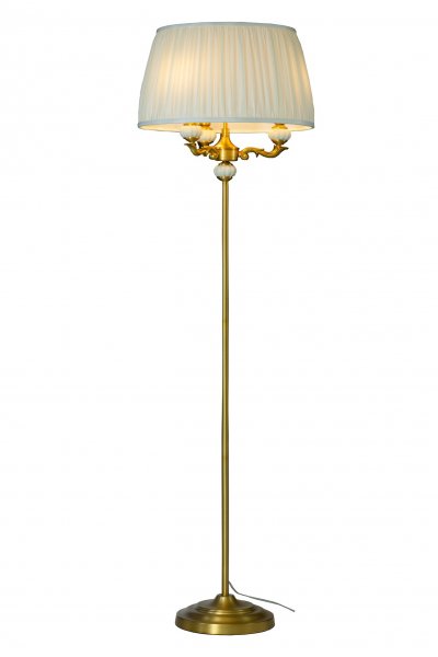 TOULOUSE Golvlampa Guld/Naturvit