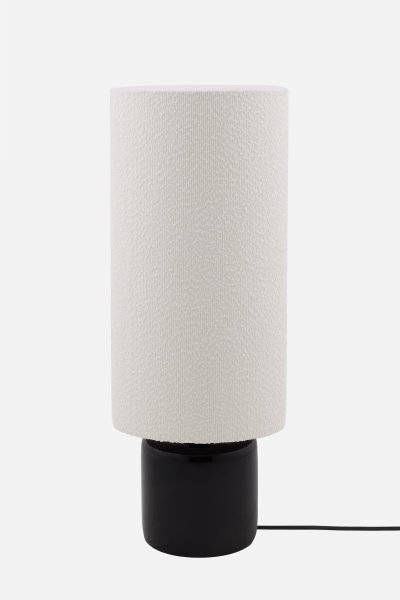 Florian 30 Golvlampa Vit bouclé/Svart