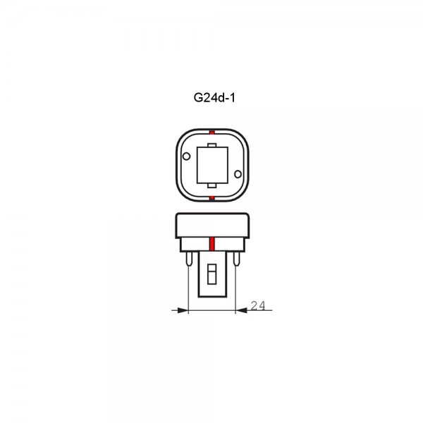 PLD kompaktlysrör 2-pin G24d-1 13W 827