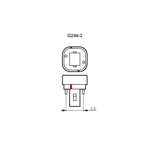 PLD kompaktlysrör 2-pin G24d-2 18W 827