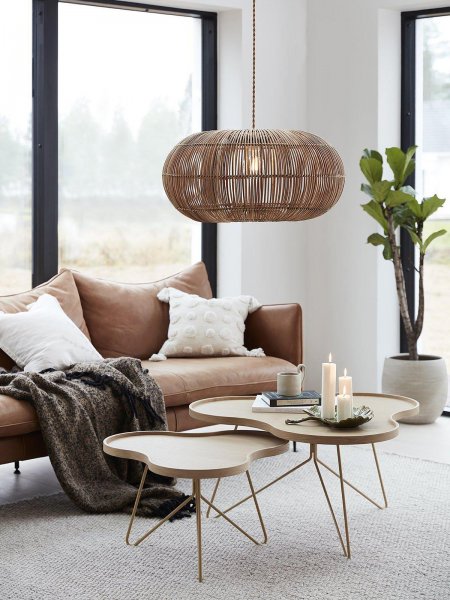 Zuri 61cm Taklampa Natur