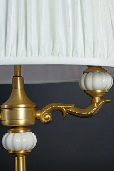 TOULOUSE Bordslampa Guld/Naturvit