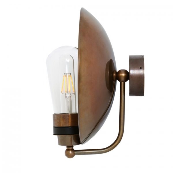 Vägglampa Galit, Antique Brass IP65