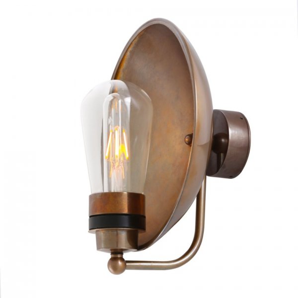 Vägglampa Galit, Antique Brass IP65