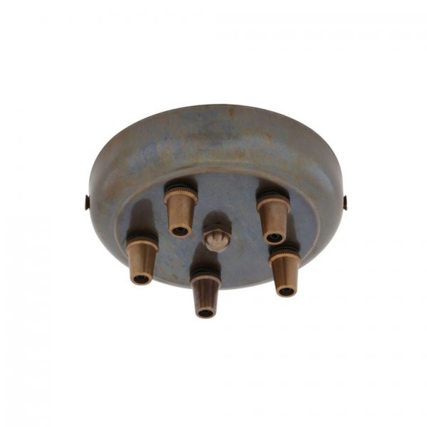 Taklampa Jam Jar Five-Arm, Antique Brass 