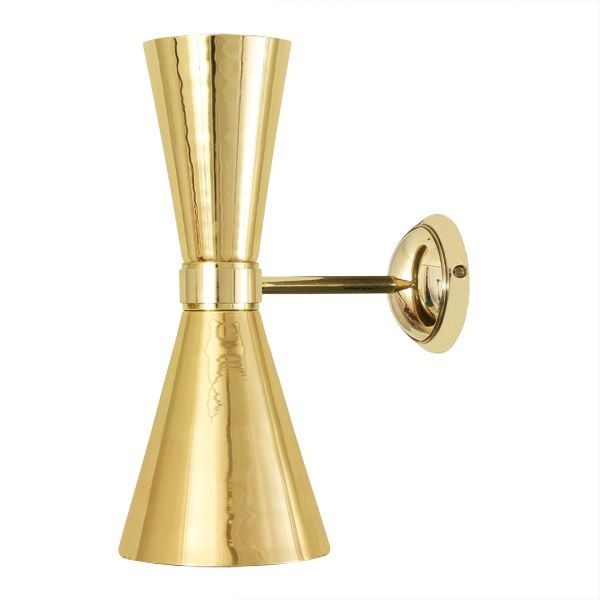 Vägglampa Amias, Polished Brass 