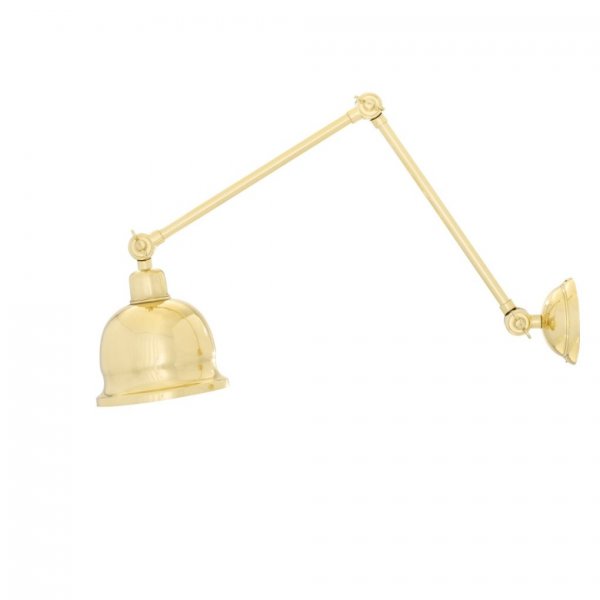 Vägglampa Dale, Polished Brass