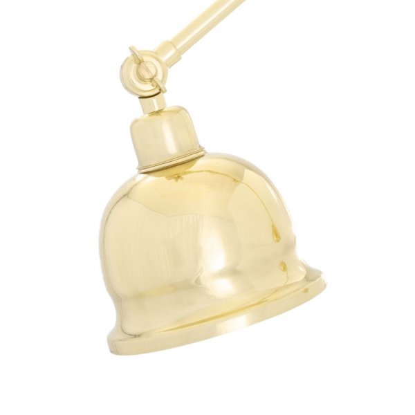Vägglampa Dale, Polished Brass
