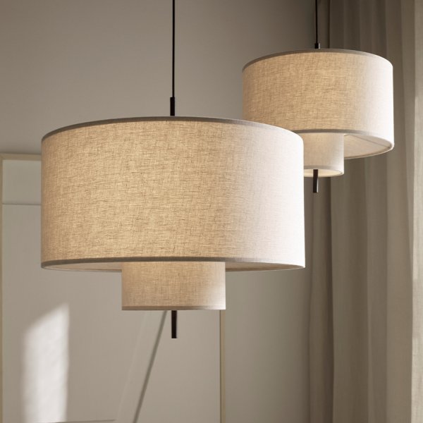 Margin Pendel Ø50 Beige/Black