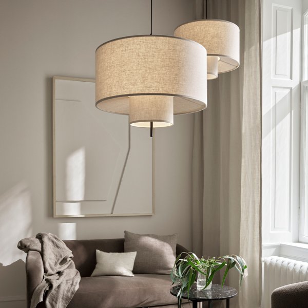Margin Pendel Ø50 Beige/Black