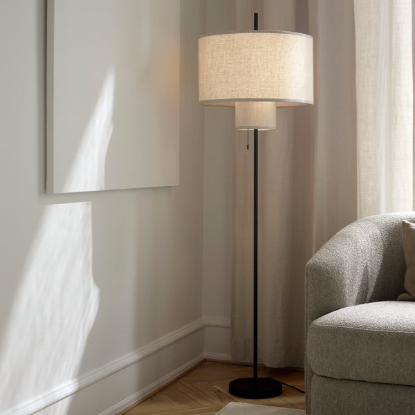 Margin Golvlampa Beige/Black