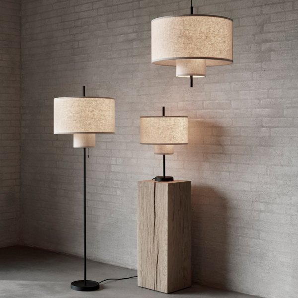 Margin Golvlampa Beige/Black