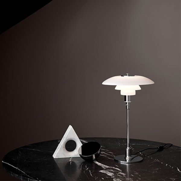 Bordlampa PH 2/1, Förkromad högglans