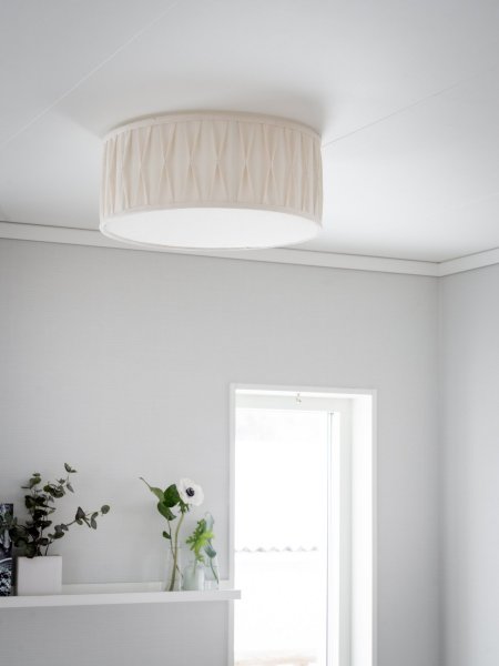 Stygn Plissé 45cm Plafond Vit