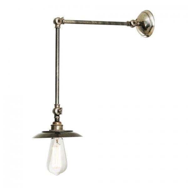 Vägglampa Reznor, Antique SIlver 