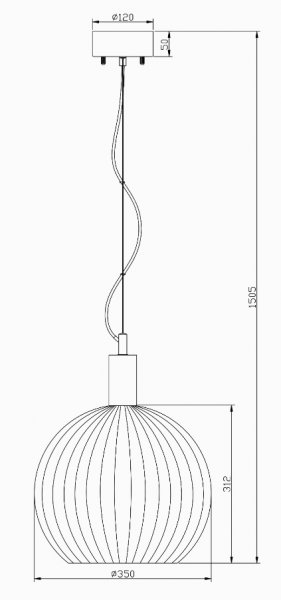 LAPPONIA Ø35 Taklampa Trä/Vit