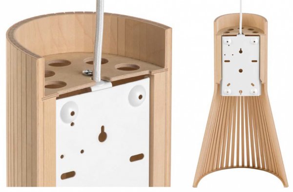 Vägglampa Secto Small, Svart