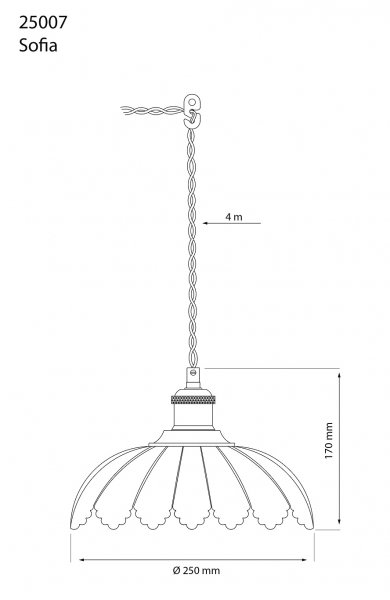 SOFIA Fönsterlampa Svart/Vit